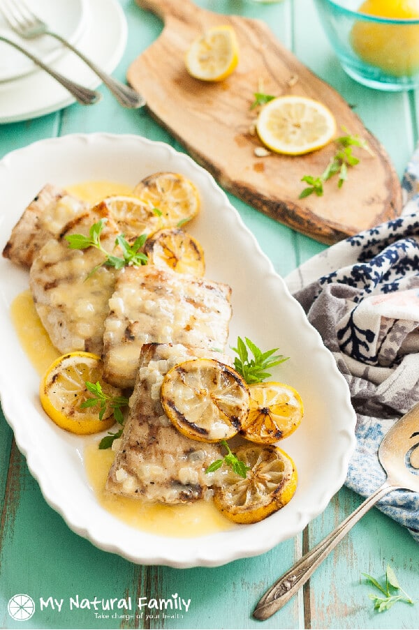 Grilled Mahi Mahi in Lemon Butter Sauce – My Natural Family