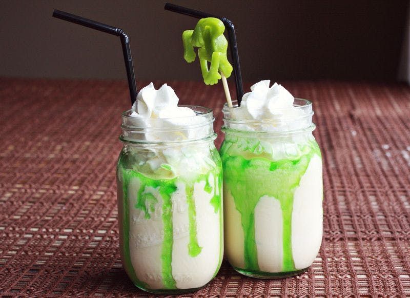 Halloween Milkshakes from A Beautiful Mess