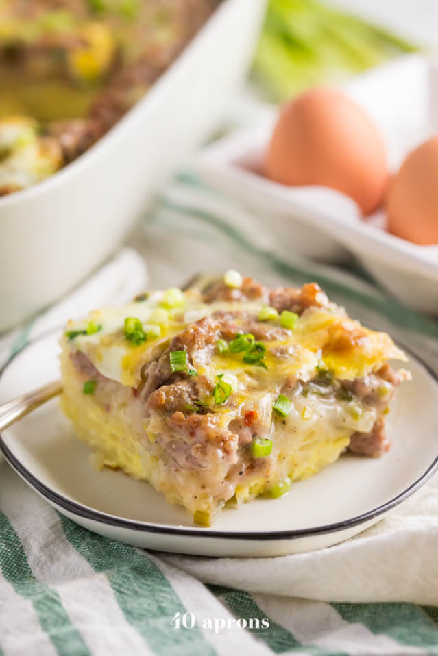 Hashbrown Sausage Breakfast Casserole.