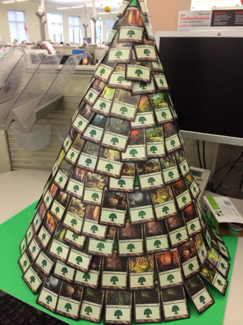 Magic The Gathering Card Game Christmas Tree.