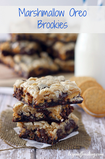 Marshmallow Oreo Brookies by Beyond Frosting