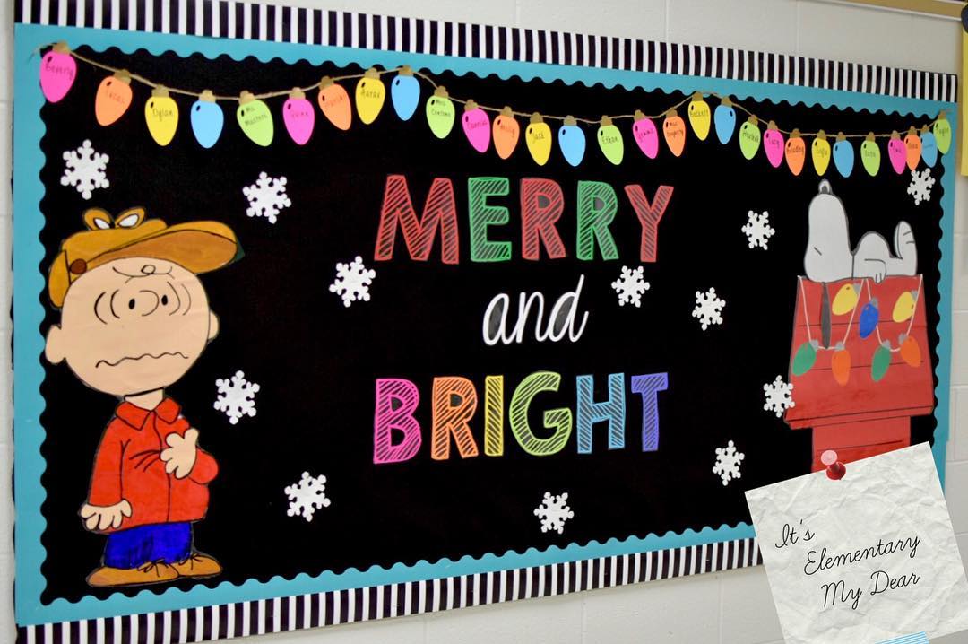 Merry Christmas Happy Classroom Decoration.