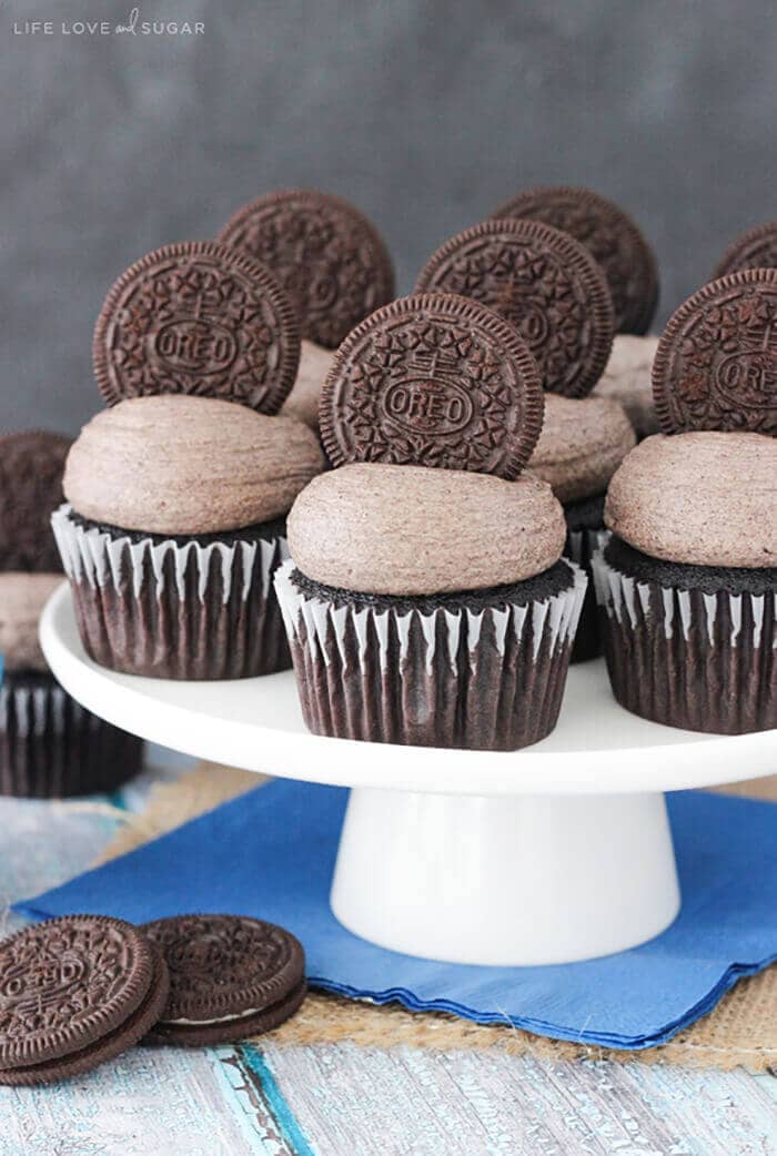 Oreo Chocolate Cupcakes.