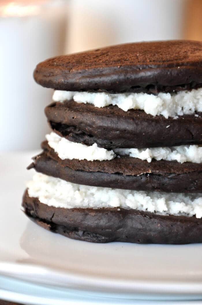 Oreo Cookie Pancakes.