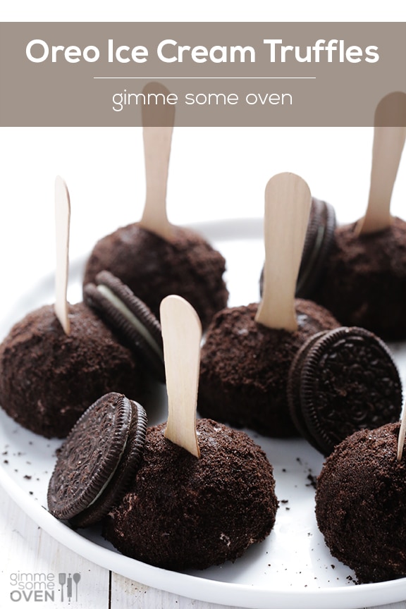 Oreo Ice Cream Truffles by Gimme Some Oven