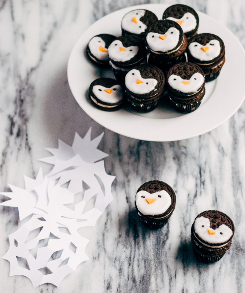Oreo Penguin Cupcakes.