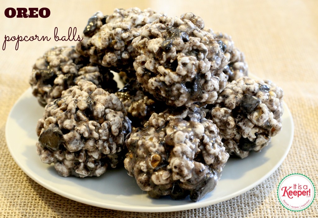 Oreo Popcorn Balls by It’s a Keeper