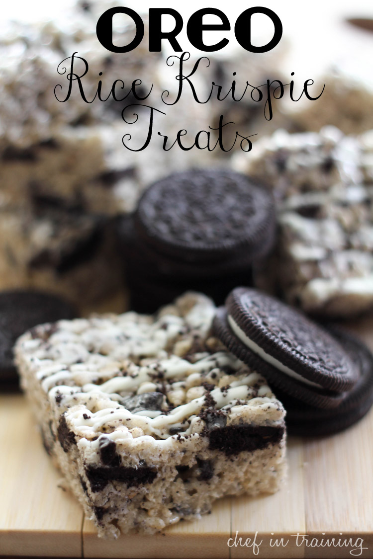 Oreo Rice Krispie Treats by Chef In Training