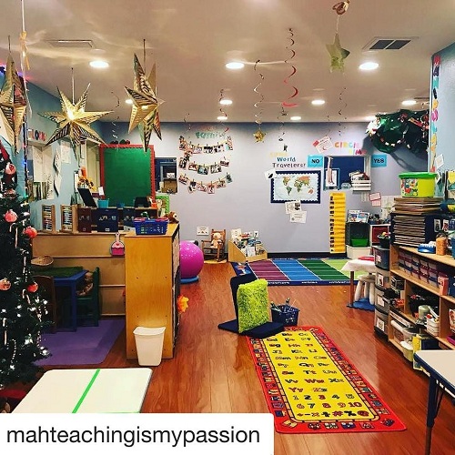 Preschool Classroom Decoration Idea for Christmas.