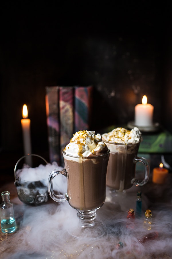 Pumpkin Butterbeer Hot Chocolate from Half Baked Harvest