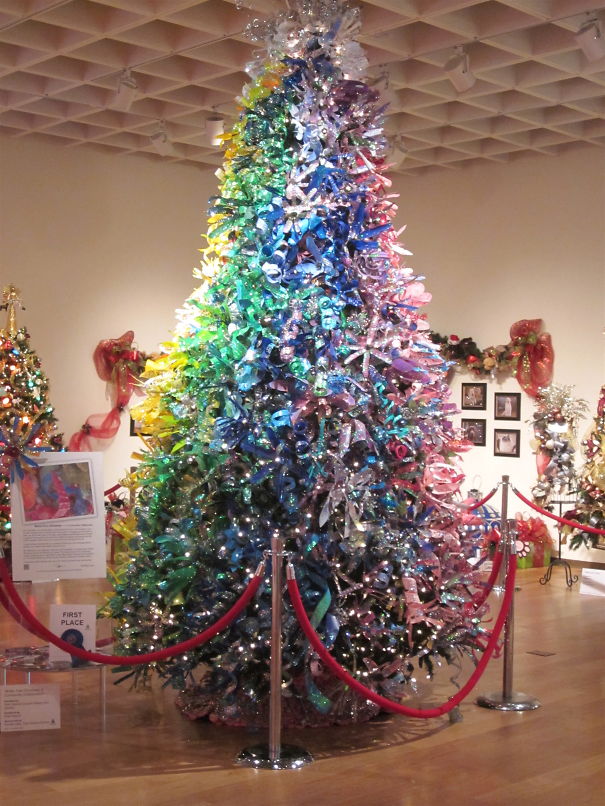 Recycled Plastic Bottle Christmas Tree.