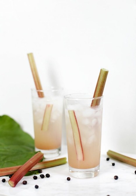Rhubarb Collins Mocktail