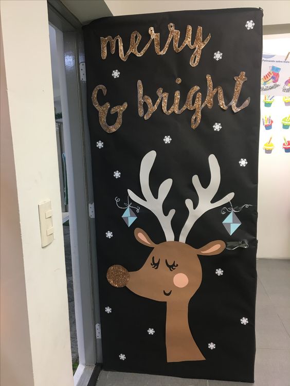 Rudolf on classroom door.