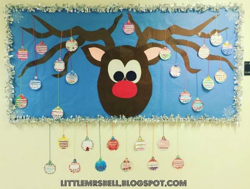 Rudolph Christmas Bulletin Board.