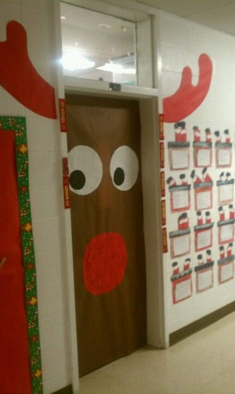 Rudolph Classroom door.
