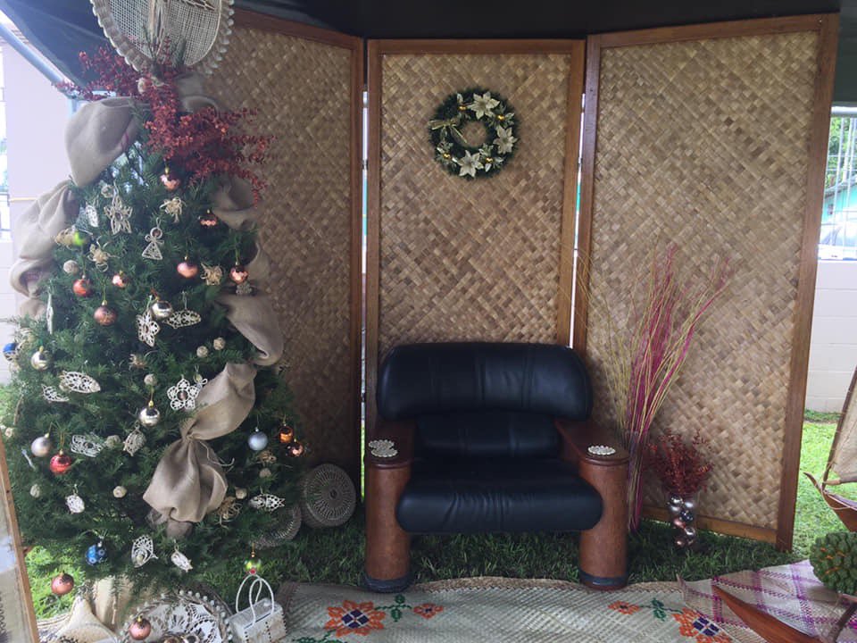 Santa photo booth.