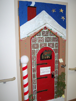 Santa’s Workshop Holiday Door.