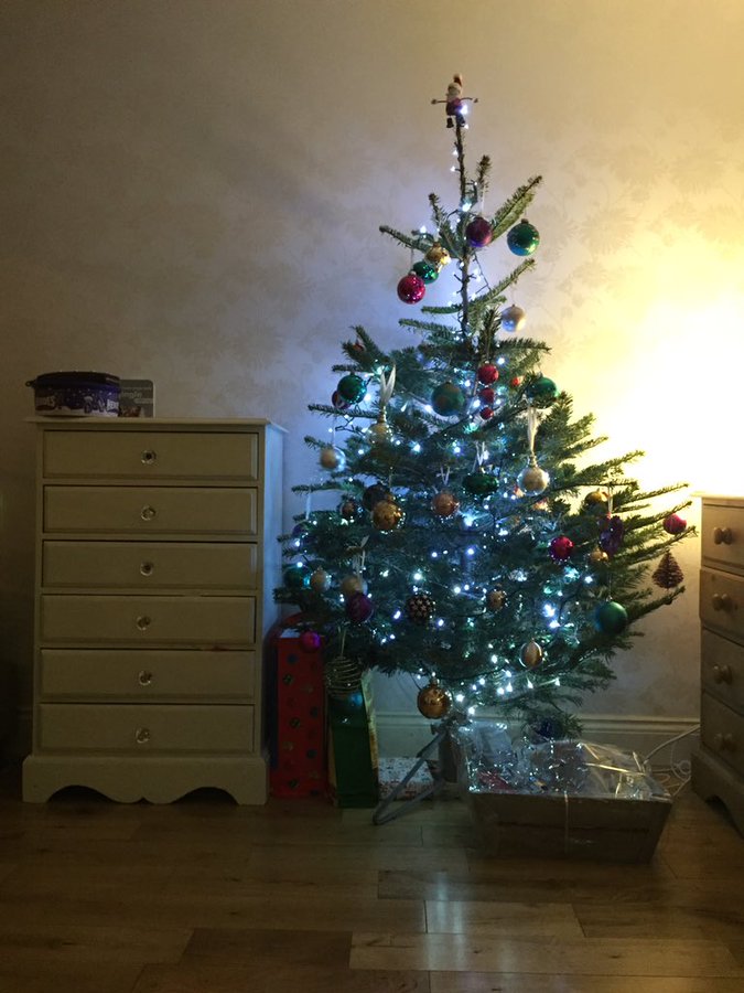 Scandinavian tradition is to put the tree up Christmas Eve.