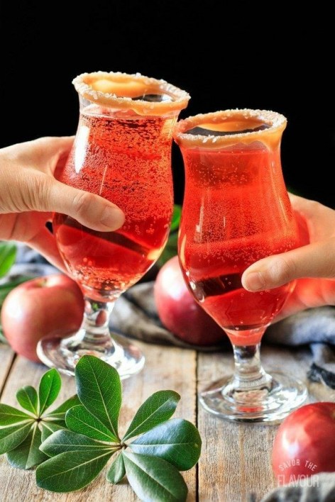 Sparkling Apple Cider Mocktail