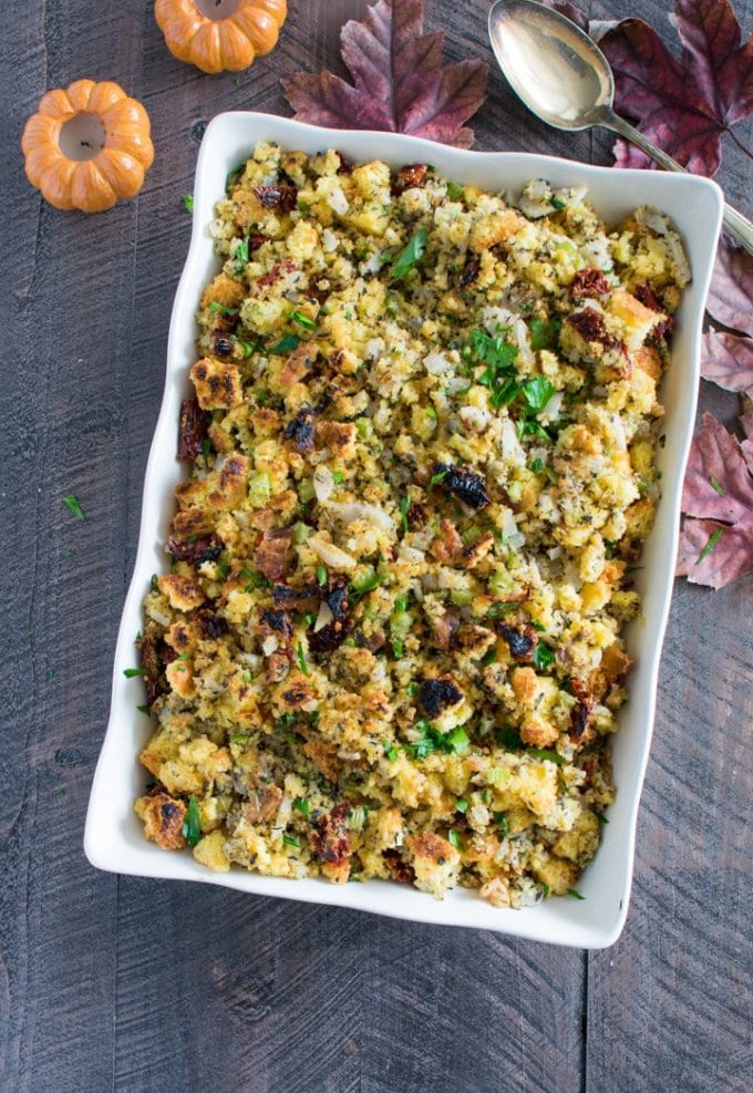 Sundried Tomato Pancetta Cornbread Stuffing – Foodie Girl Chicago