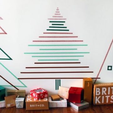 Washi Tape Xmas Trees.