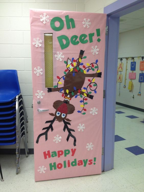 Winter Holiday Welcoming Classroom Decor.