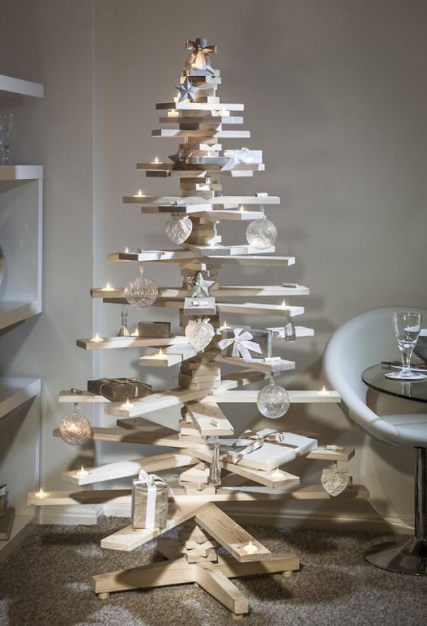 Wooden Boards Christmas Tree.