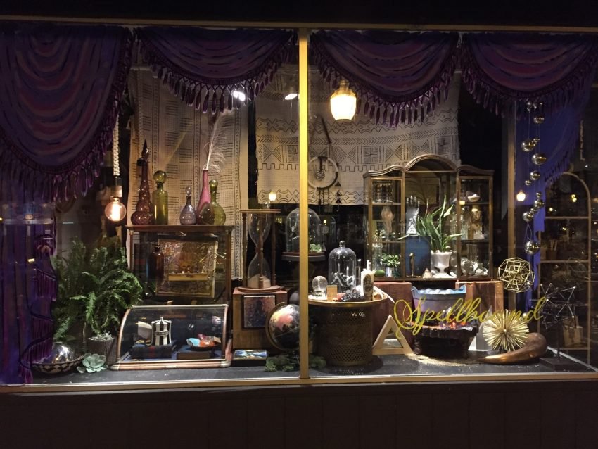 Apothecary Decor Window Display.