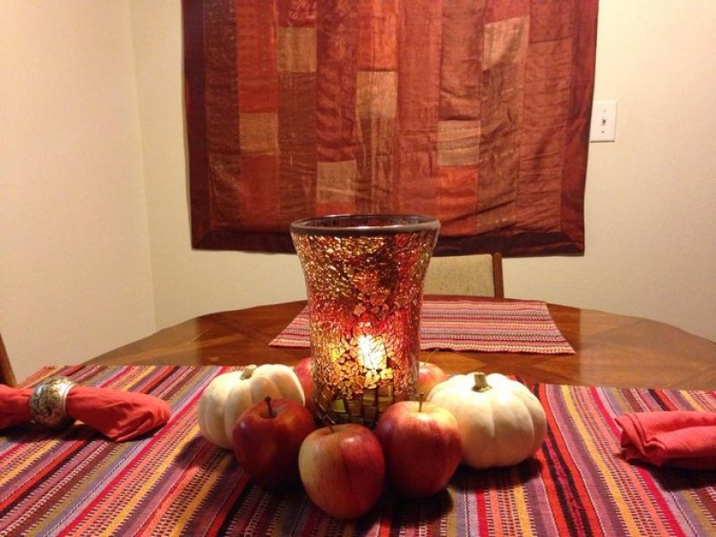 Autumn table set-up