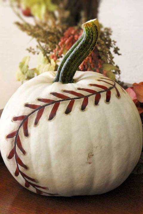 Baseball Pumpkin from Life in Left Field