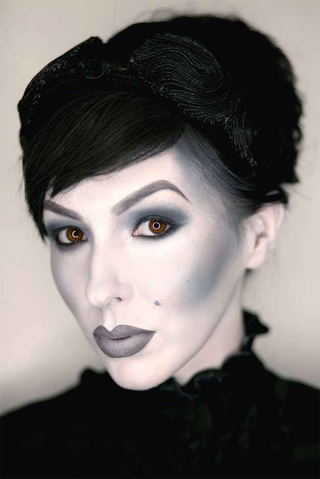 Black And White Grayscale Makeup.