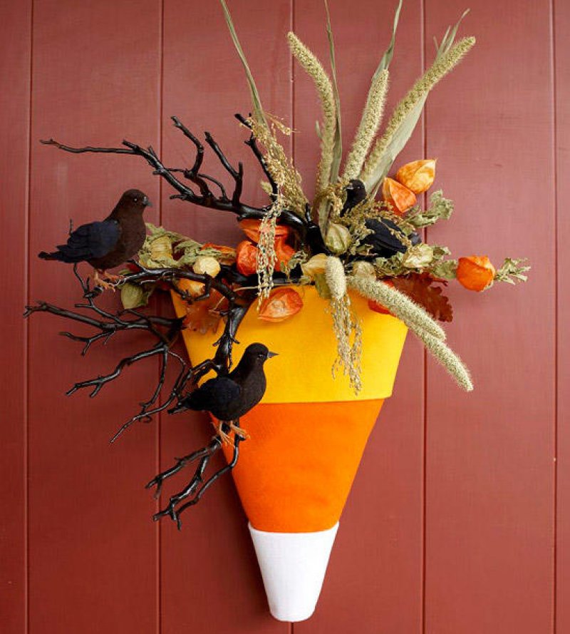 Candy Corn Wreath.