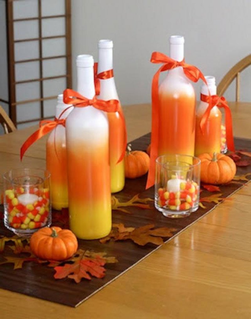 Candy corn centerpieces