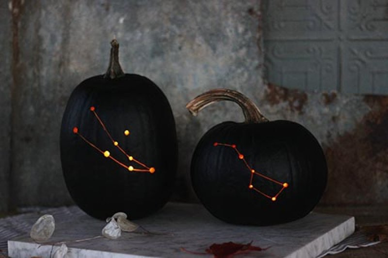 Constellation Pumpkins from Design Sponge