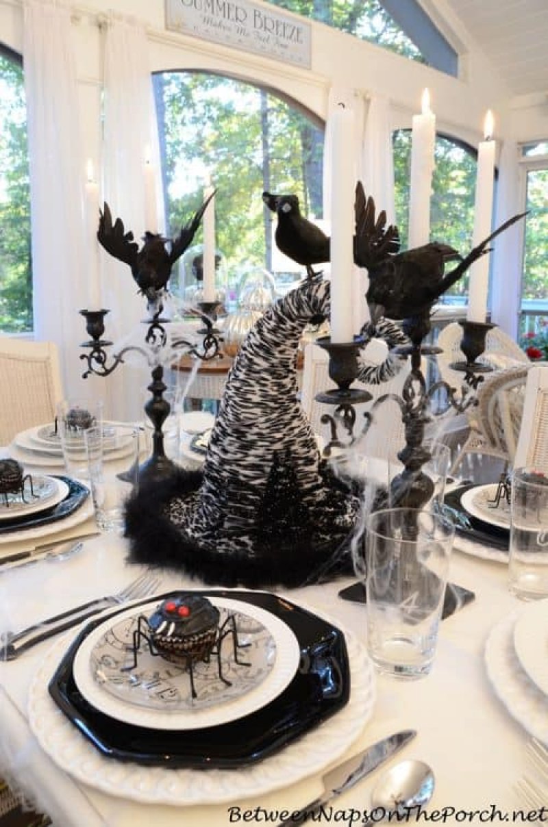 Crow Halloween Tablescape