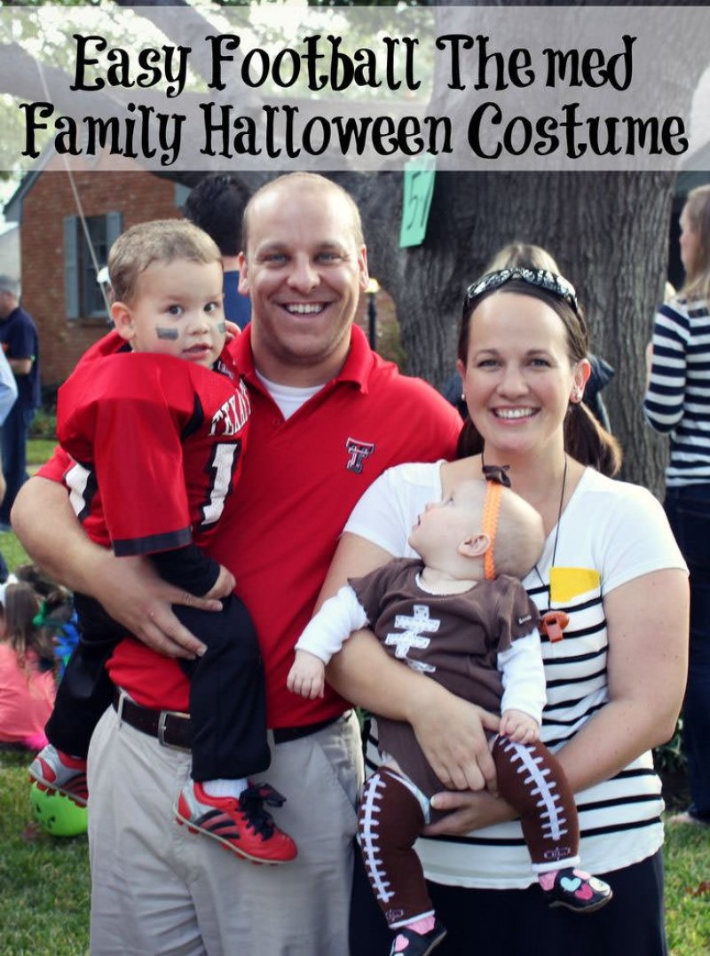DIY Football Family Halloween Costumes