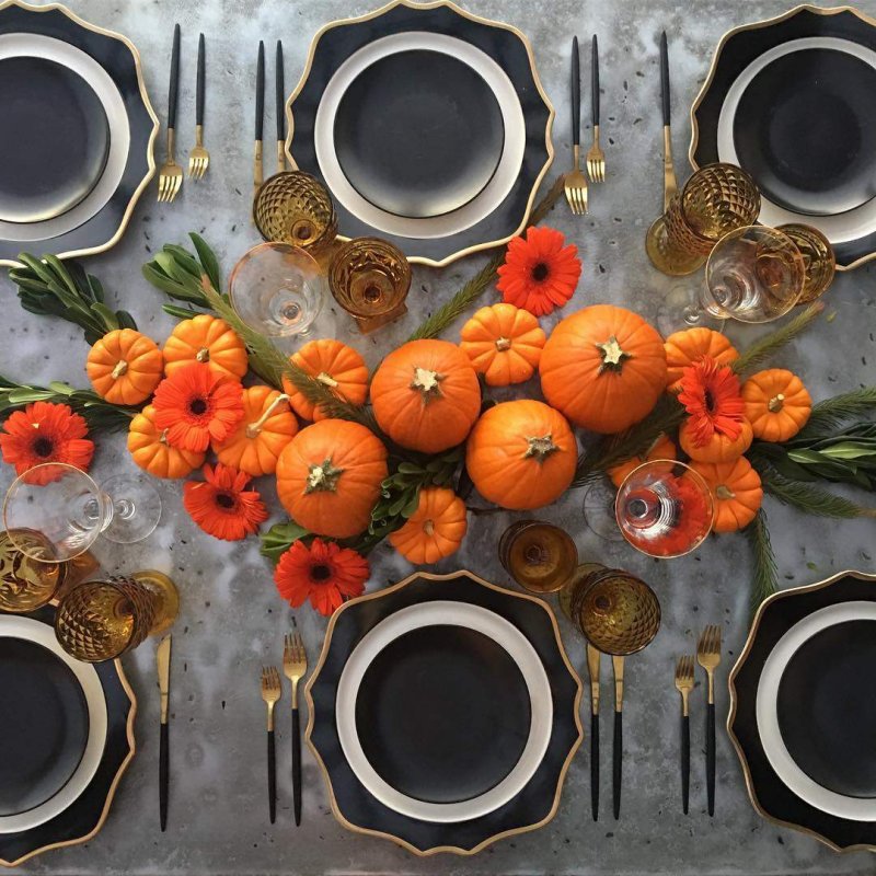 Decoration with Pumpkins.