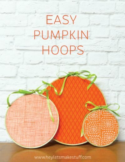 Easy Pumpkin Hoops by Hey Let’s Make Stuff