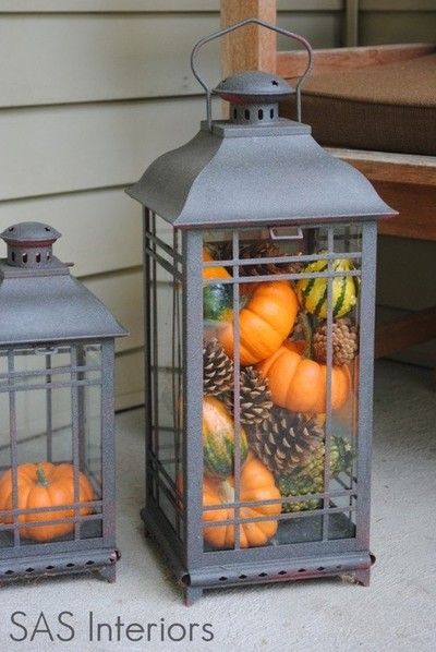 Fall Pumpkin Lanterns from SAS Interiors