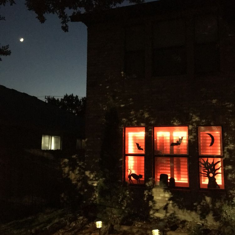 Front window, complete with great moon view!