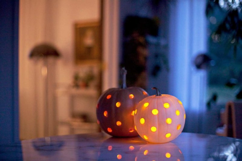 Glass Bead Jack-O-Lanterns from A Beautiful Mess