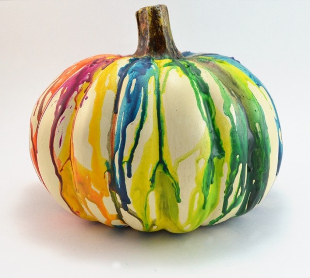 Melted Crayon Pumpkins by Mom Spark