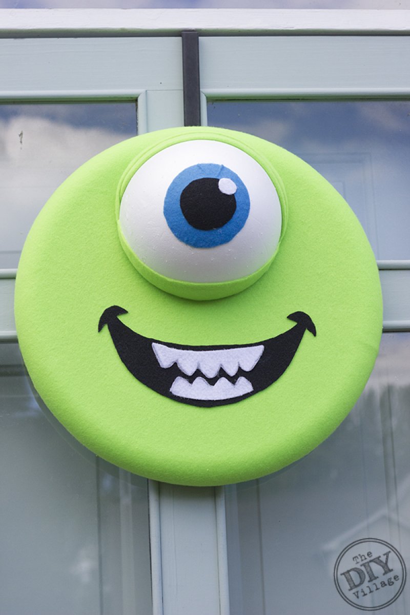 Monsters, Inc. Inspired Halloween Wreath.