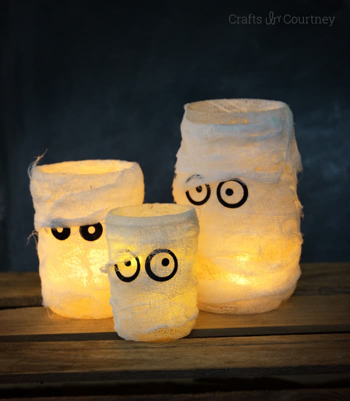 Mummy Mason Jar Luminaries