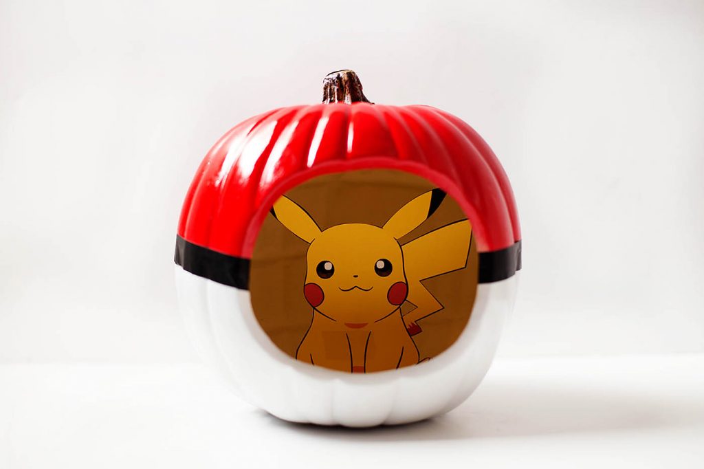My boys would love this Pokemon Pumpkin! via All for the boys