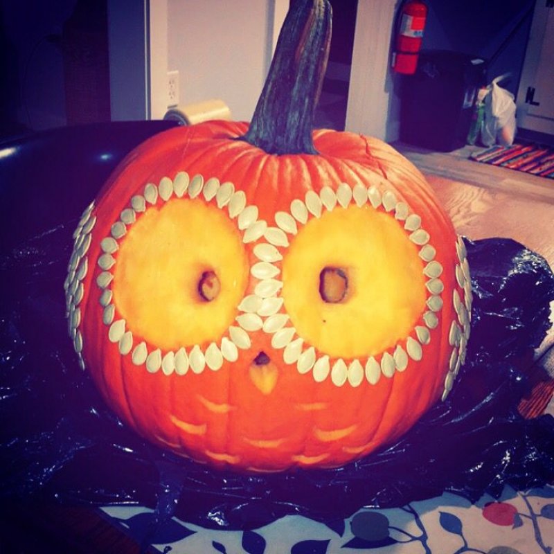 Owl Pumpkin Carving.