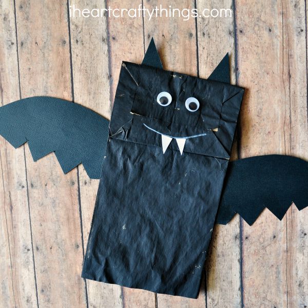 Paper Bag Bat – I Heart Crafty Things