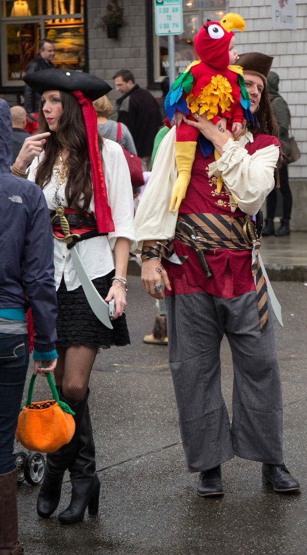 Pirate Parents & Parrot.