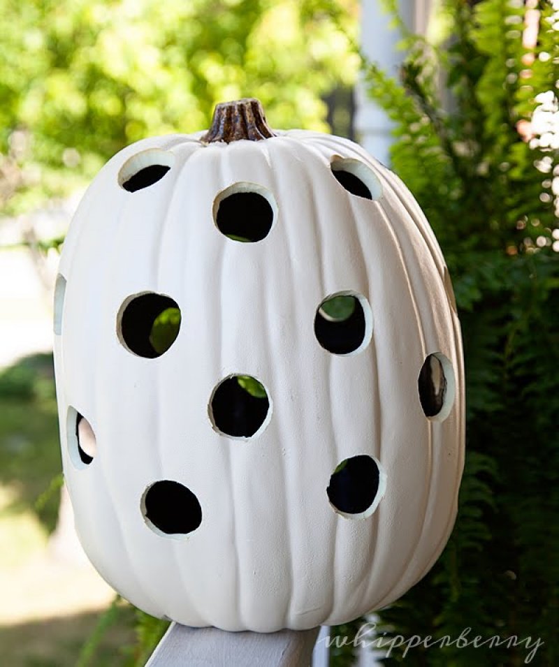 Polka-Dotted Pumpkin Idea.