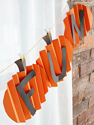 Pumpkin Garland on Better Homes & Gardens